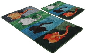 Kúpeľňové predložky v súprave 2 ks 60x100 cm Gatto Carino – Foutastic