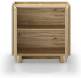 Skrinka v dekore duba v prírodnej farbe 80x80x40 cm Daira – Marckeric