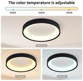 Brilagi - stmievateľné LED stropné svietidlo FALCON MODERN LED/54W/230V 60 cm čierne +DO