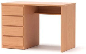 DREVONA Písací stôl ľavý buk RP POLO 2