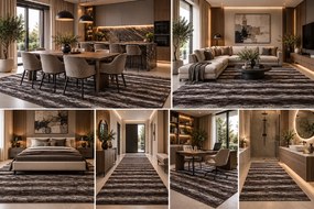 Koberec Rabbit New Cawy BROWN/BEIGE rozmery koberec: 80x140 cm