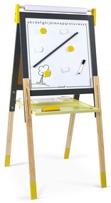 Magnetická obojstranná a polohovateľná tabuľa - žltá a šedá