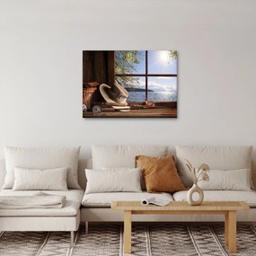 Obraz - Rybárska výbava (70x50 cm)