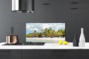 Nástenný panel  Pláž palma stromy príroda 120x60 cm