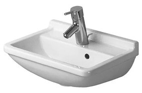 DURAVIT Starck 3 závesné umývadielko s otvorom, s prepadom, 450 mm x 320 mm, 0750450000