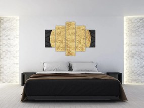 Obraz - Zlatá štruktúra N⁰2 (150x105 cm)