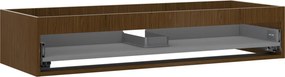 Mexen Box-A, závesná skrinka 120 cm, 1 zásuvka, orech, 91AX0-1200-235-1-86