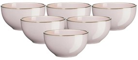 Mäser Polievkovámiska Metallic RIM Pink, 18,6 cm, 6 ks