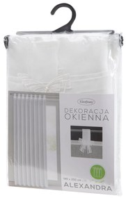 ZÁCLONA NA PÚTKACH ALEXANDRA 140X250 CM BIELA