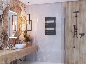 Gamma Erga Classic, vykurovacie teleso 800x450 mm, 408W, čierna matná, ERG-LAV-CLAS-120450-BK