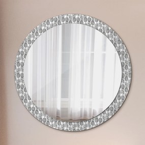 Okrúhle ozdobné zrkadlo Ananás fi 90 cm