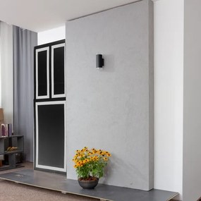 Brilagi - LED RGBW vonkajšie nástenné svietidlo MATERA 2xGU10/4,8W/230V čierne IP54