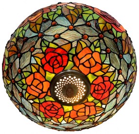 Luxus stropná lampa vitráž Ø41 FLORAL