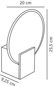 Nordlux - LED stmievateľné nástenné svietidlo do kúpeľne HESTER LED/9,5W/230V IP