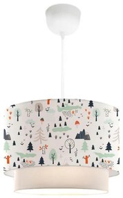 Detský luster CANDY 1xE27/40W/230V biely/pestrofarebný