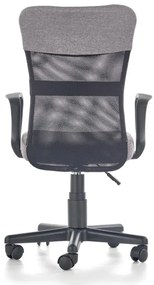 Detská otočná stolička TIMMY sivočierna