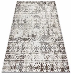 Koberec SOLE D3732 Aztécky, romby - ploské tkanie, béžový
