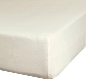 MAKOSATÉNOVÉ PRESTIERADLO NOVA S GUMIČKOU 180X200 CM, VÝŠKA 30 CM KRÉMOVÁ