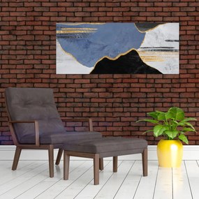 Obraz - Textúrované tvary (120x50 cm)