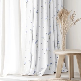 Goldea dekoračný záves - modré nevädze 140x150 cm