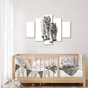 Obraz - Biely tiger (150x105 cm)