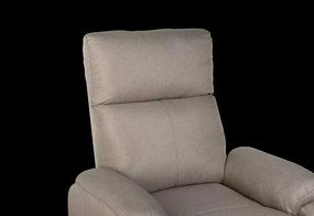LuxuryForm DESIGN Televízne kreslo CARLOS s polohovaním - béžové
