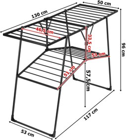 Sušák na prádlo SUZANA černý