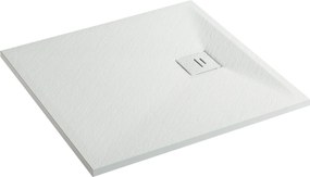 Erga Hyper, SMC sprchová vanička 70x70x2,6 cm + sifón, biela matná, ERG-V06-SMC-7070S-WH