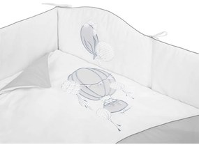 3-dielne posteľné obliečky Belisima Ballons 100/135 sivé