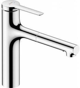 Hansgrohe Zesis M33 - Páková kuchynská batéria 160, vyťahovacia spŕška, 2jet, sBox lite, chróm 74804000