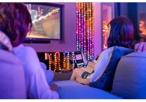 Twinkly TWKP100RGB-T - LED RGB Stmievateľná vianočná reťaz 100xLED 8 m USB Wi-Fi