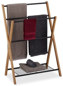 RelaxDays Držiak na uteráky RD4764 – čierno-prírodný