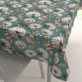 Biante Bavlnený obdĺžnikový obrus Sandra SA-716 Jesenné púpavy na zelenom 140x160 cm