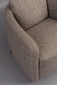 Dutchbone Boho Stone čalúnené kreslo - Tmavosivá
