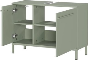 Zelená matná skrinka pod umývadlo 80x59 cm Laurino – Germania