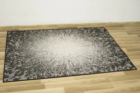 Šnúrkový koberec Lejda 12527/91 - antracit / krém