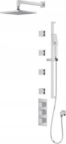 Podomietkový Sprchový Set Štvorcový, Chróm