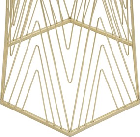 Odkladací stolík Lines 40 cm zlatý