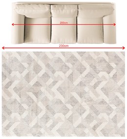 Koberec Larena beige/sand 160x230 cm