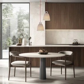 Biele závesné svietidlo s keramickým tienidlom Sewilla – Candellux Lighting