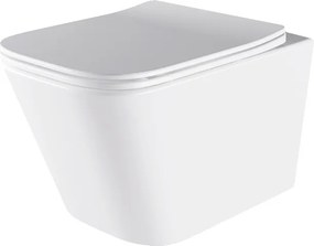 BPS-koupelny Závesná WC misa so SoftClose sedadlom HYD-4190, biela