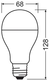 2PAK LED žiarovka E27 A60 19W = 150W 2452lm 3000K Warm 200° OSRAM VALUE