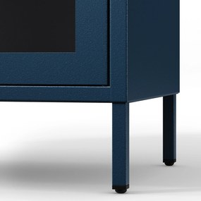 Vitrína GINA, 800 x 1015 x 400 mm, Modern: tmavomodrá farba
