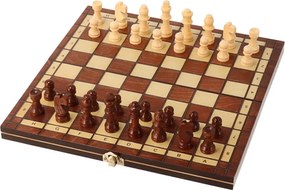ČistéDrevo Drevené šachy 3 v 1 - 29 x 29 cm