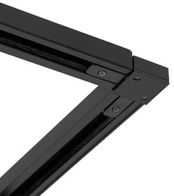 Priemyselný koľajnicový systém čierny s 5 reflektormi 1-fázový - Suplux