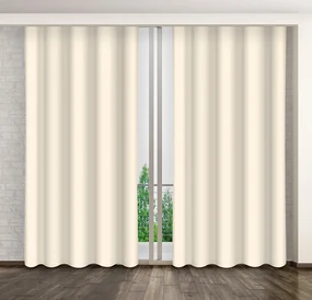 Dekorstudio Jednofarebný záves krémový ZMA5 Rozmer závesu: 160x250cm