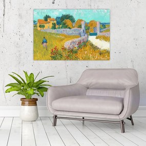 Obraz - Vincent van Gogh, Farmhouse in Provence, reprodukcia (90x60 cm)