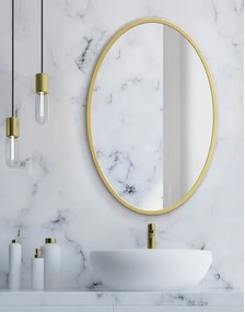 TRENDIE Zrkadlo 70 cm so zlatým rámom