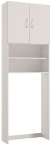 Erga Sara, skrinka nad práčku 64x25x189cm, biela, ERG-207-B-06001