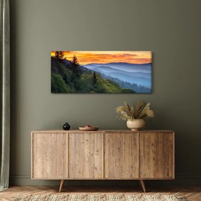 Obraz - Červánky v horách (120x50 cm)